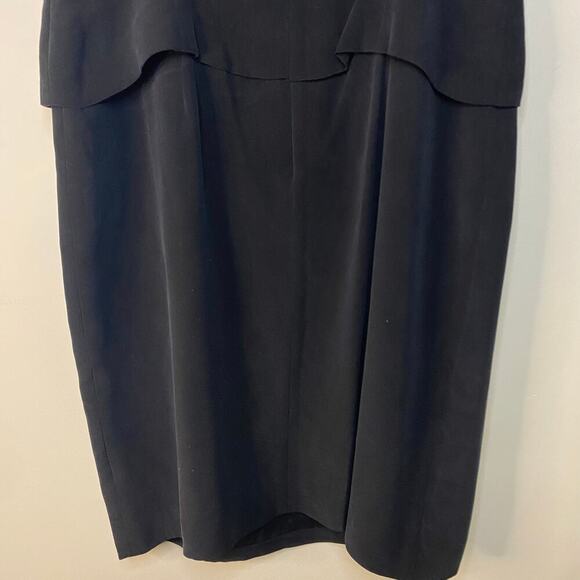 August Silk Black Tank Little Black Dress Size 12 Y2K Classic Whimsigoth Goth - Picture 10 of 15